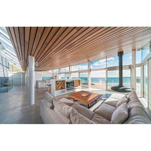 Shopping Hall Linear Metal Strip Ceiling , 85mm Acoustic Suspended Ceiling Tiles