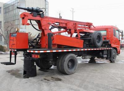 poço de água de 300M Deep Truck Mounted que fura o compressor de Rig Machine With Mud Pump e de ar