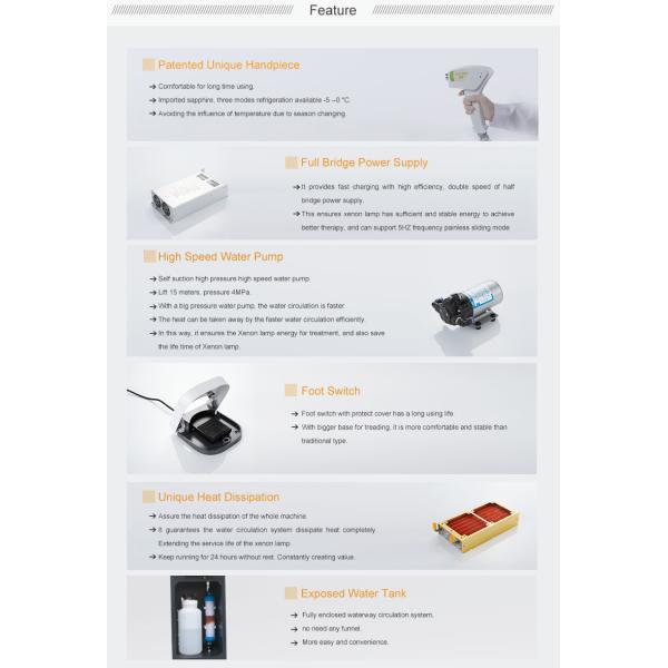 TEC Cooling 808nm Diode Laser Hair Removal Machine 500W Power 10 Bar Laser FJ500A