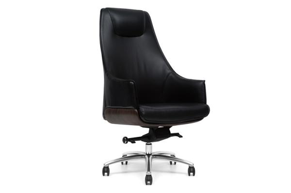 Aluminum Base Big And Tall Office Chairs 500lbs For Standing Desk H1195-1245mm