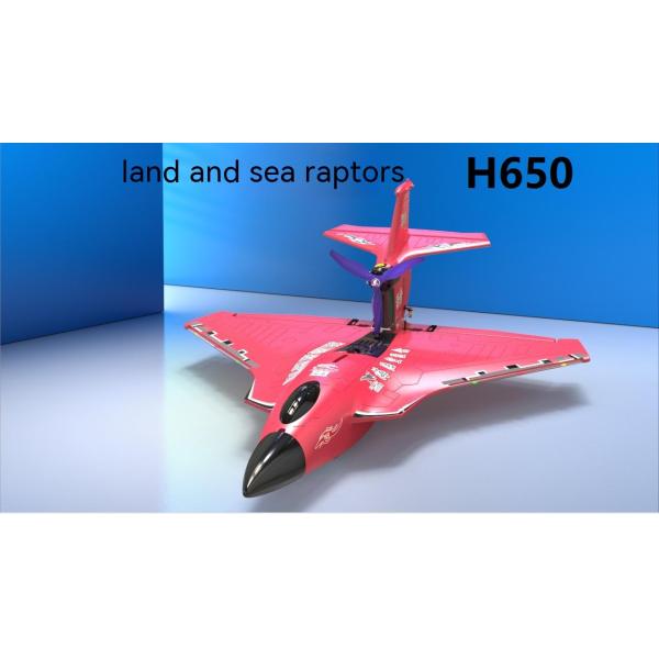 Raptor H650 Epp Foam 6ch Rtf Led Lights Sea Land Air Electric Radio Control Rc Jet Fighter Brushless Aviation Toy Perfect