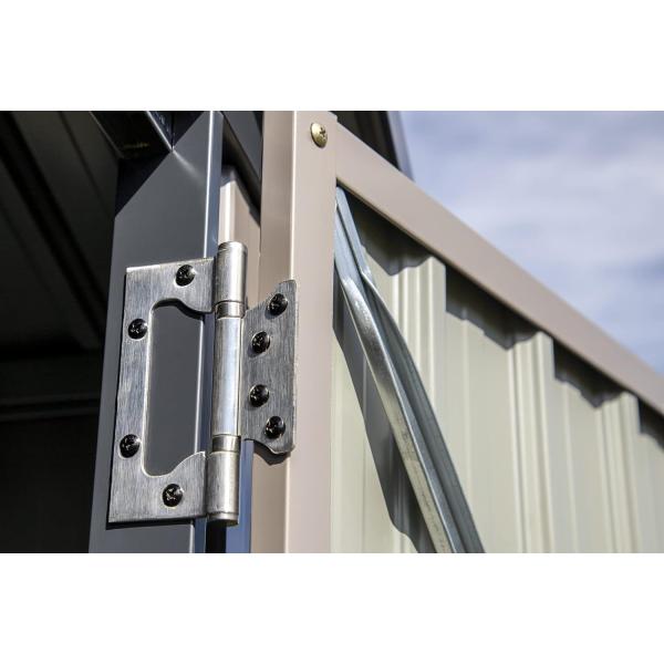 Metal Type Steel Storage Shed for Backyard AJUNION 6x4 Outdoor Galvanized Tools House