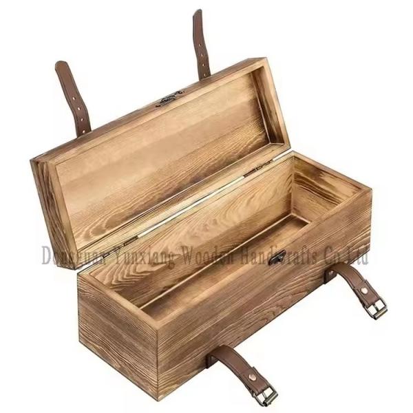 Recyclable Wine Bottle Box Environmental Protection Wooden Gift Wine Carrier Box