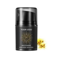 Natural Skin Men Protetor solar facial à prova d'água Spf50+ Pa+++ Protetor solar não clareador com isolamento solar