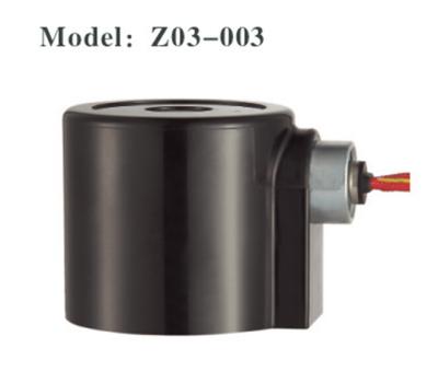 Thermoset normal plástico impermeável preto da bobina AC220V DC24V da válvula de solenoide