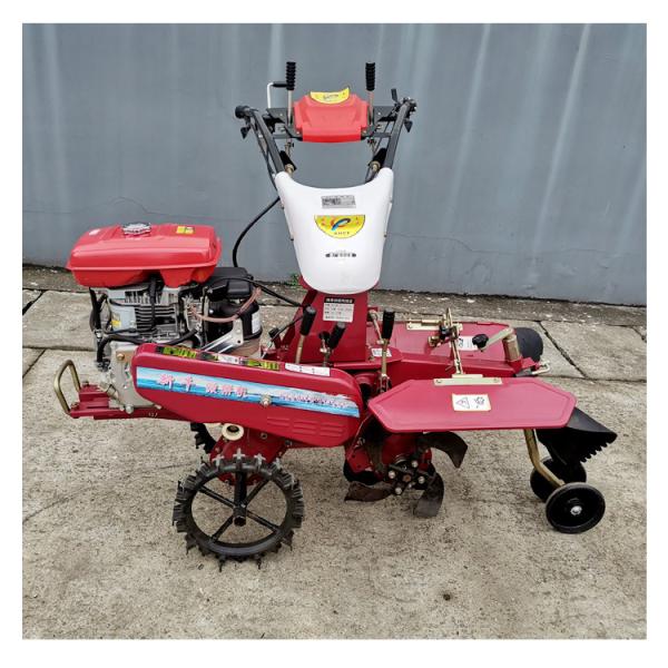 Powerful Trenching Machine Diesel Hand Push Mini Tiller Working Width 11-39cm Adjustable