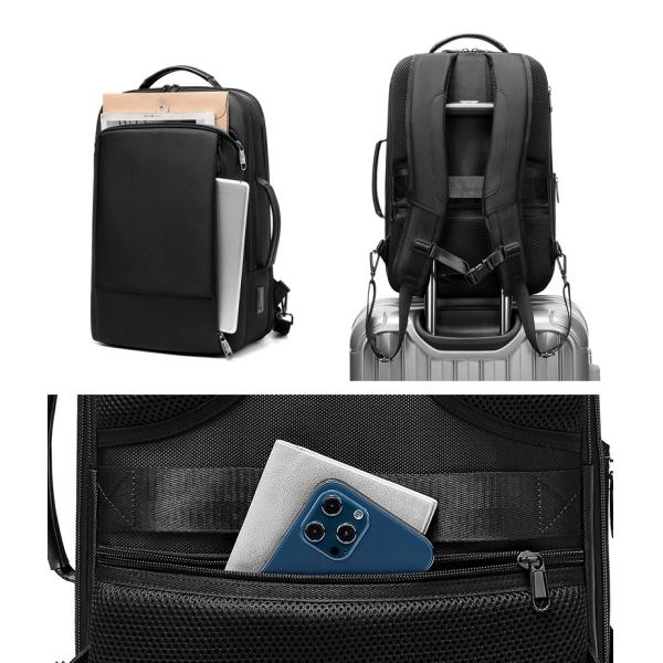 Sacs à dos de haute qualité, en gros, élargis, pour hommes, sur mesure, pour les voyages d'affaires, imperméables, pour ordinateurs portables.