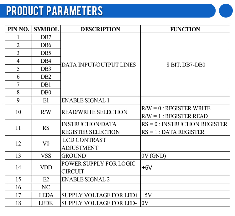 Blue Film White Letters 4004A5 Character Display Screen 4X40 4004 ST7066U LED Backlit Character Screen