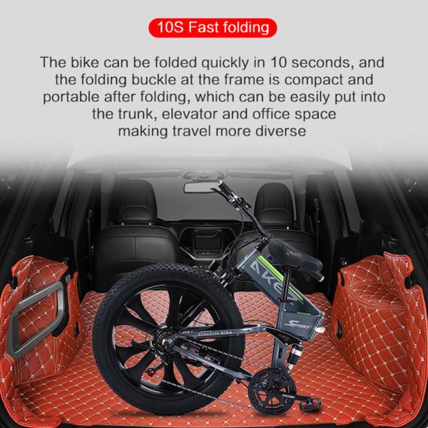 40km/H Lithium Battery Electric Bike , 26 Inch 21 Speed Electric Bike
