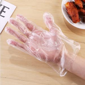 Cornstarch Made Biodegradable Compostable Disposable Food Hand Disposable Transparent Gloves, Long sleeves