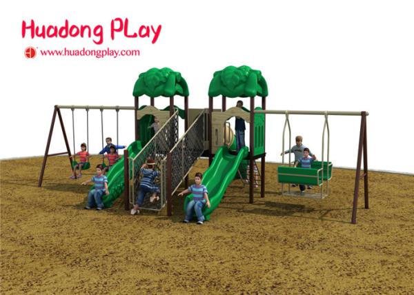 Kid Plastic Amusement Park Outdoor Playground Slides About 7 Volume Cubic Meter