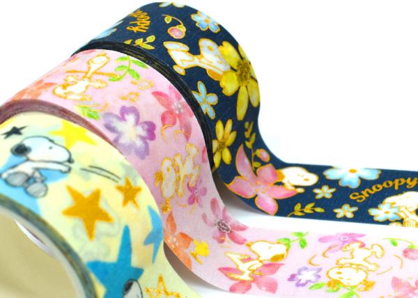 4C Printing Multicolor Washi Paper Stickers For Scrapbook