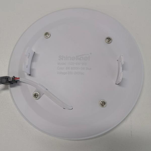 Single Voltage Non Isolated Drive LED Panel Light 6 3W with Modern Round Shape Design