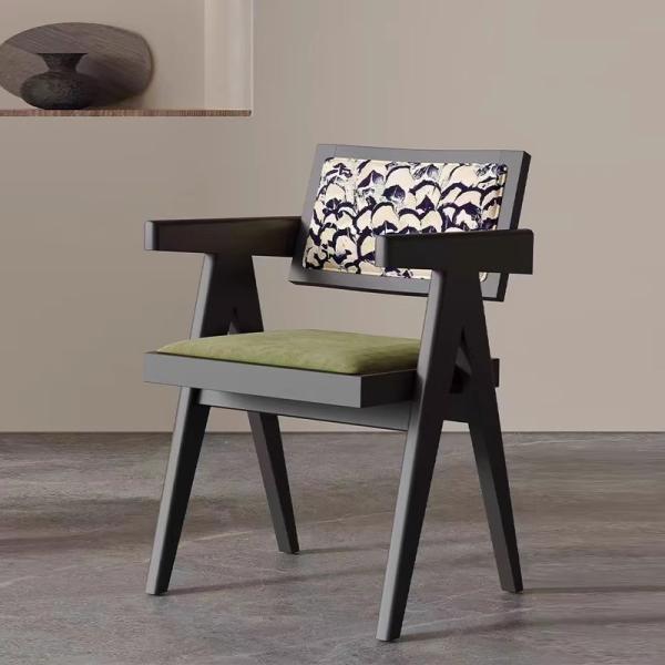 Nordic Solid Wood Dining Chair Italian Minimalist Hotel Coffee Shop Negotiating Chair