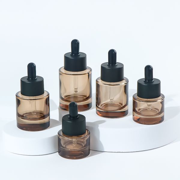 Customizable Leak-Proof Glass Dropper Bottle with Precision Dropper for Serum and Essential Oil Packaging