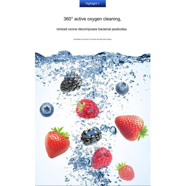 220v/380v Multifunctional Cleaning Ionized Ozone Decomposition Vegetable Washing Machine