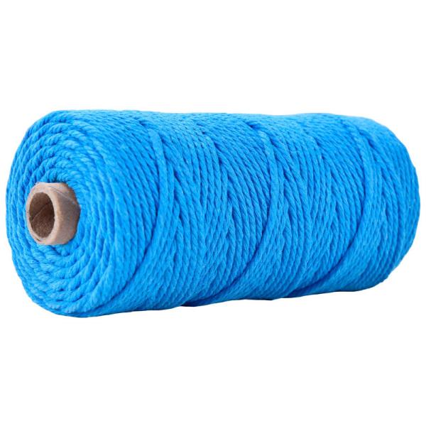 Зелёная 3-х нитейная витая нейлоновая веревка 3-миллиметровая макрамовая хлопчатовая веревка