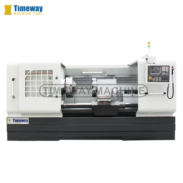 QK-200 CNC Pipe Thread Lathe Machine with 4 Tool Post Stations and FANUC Control System