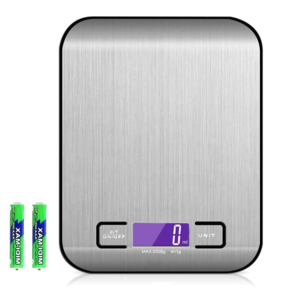 Customized Service Supported High Accuracy 1g/Max. 5000g Ceramic Electronic Digital Kitchen Scale for One Stop Shopping