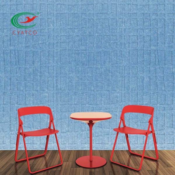 Polyester PET Felt Wall Panels Decorative Lightweight Reduce Noise