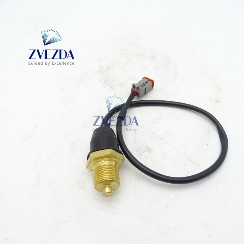 ZVEZDA Hydraulic Oil Temperature Excavator Sensor Spare Parts With Wire Harness