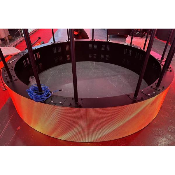 Внутренний P3mm изогнутый светодиодный экран Мягкий светодиодный модуль 2880 Гц Переднее магнитное обслуживание