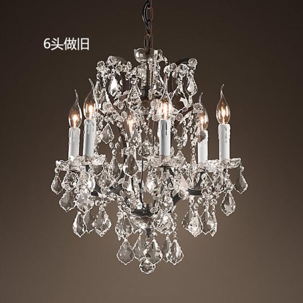 Vintage Black iron dining room Living room Chandelier (WH-WI-01)