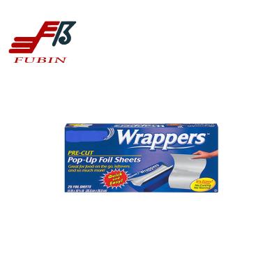 270x300mm Pop Up Aluminum Foil Sheets Alloy 8011 Foil Paper Sheets For Food