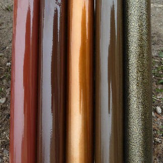 Outdoor Antique Finish Powder Coating Coffee Color European Standard