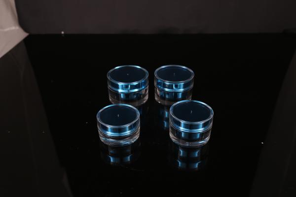 hand lip crystal pump empty square white Screen Printing Airless 30ml Cosmetic Cream Jars
