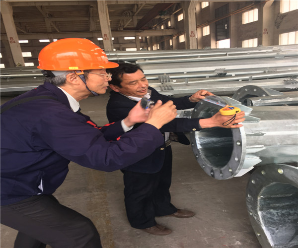 Powder Coated ISO9001-2008 Street Light Poles Stainless Steel Against Earthquake
