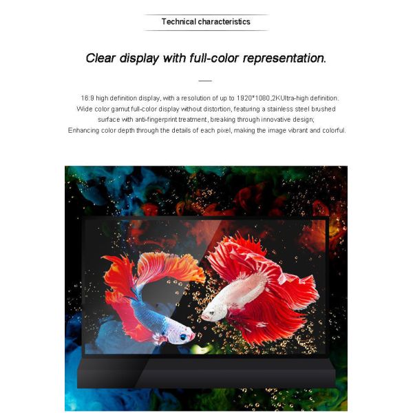 55 inch Retail Store Clear OLED Screen Interactive LG OLED Transparent TV