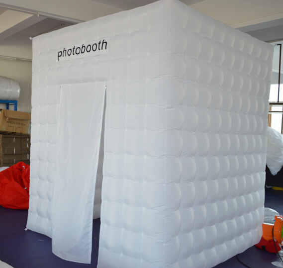 Inflatable Photo Booth Hire LED Photobooth Inflatable White Photo Booth Lighting Tent With 210 D Oxford Color