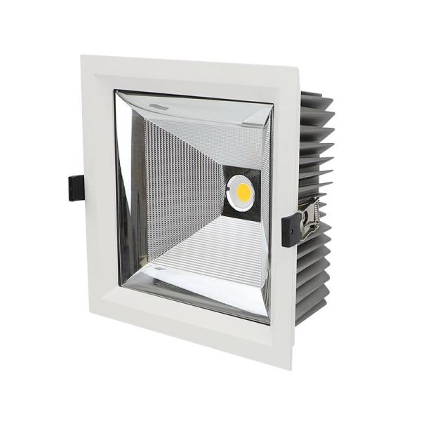 IP65 Aluminum COB Square LED Downlight with 10W 20W 30W 40W Power Options