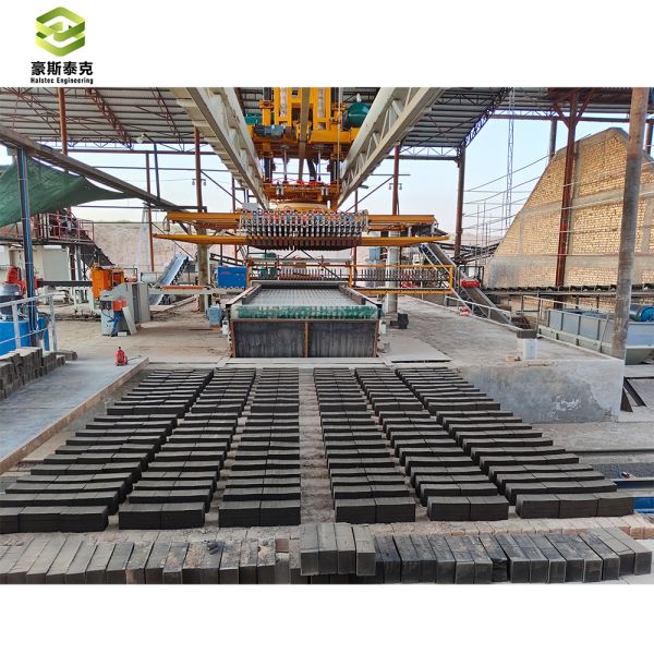 20.4KW Frame Stacking Machine with Customized Gripper for 30000 Bricks Per Hour in Brick Production