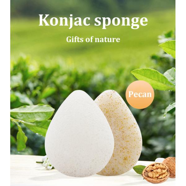 Богачи пенятся лицевая забота Konjac губка установила чистые естественные Exfoliating инструменты