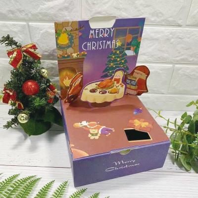 Caixas quadradas por atacado, caixa de presente da Noite de Natal de Natal