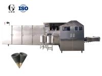 Linha de produção comercial de cone de sorvete de aço inoxidável de 2 cores