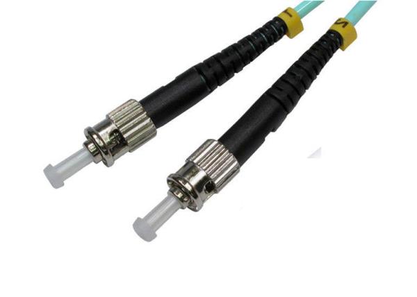 Plastic ST Connector Fiber Optic Cable with 3mm Boot , Ceramic Ferrule