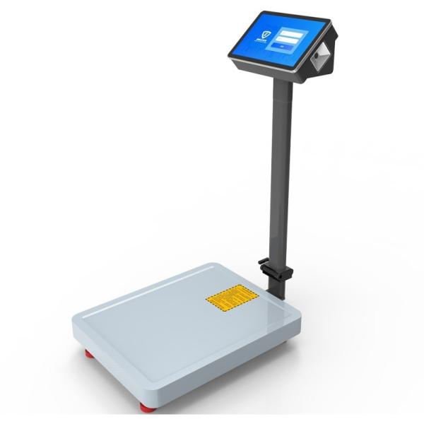10.1 LCD Touch Screen Industrial Floor Scale with AI Intelligent Android System and QR Code ID Card Traceability Management