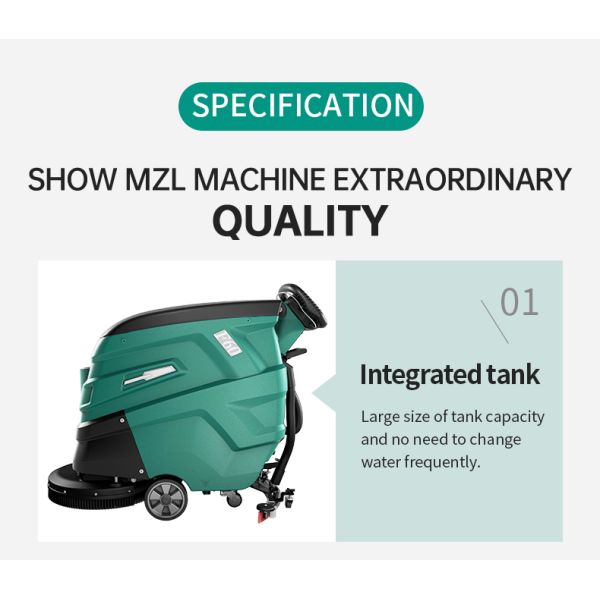 ODM 21 Inch Push Walk Behind Floor Scrubber Machine 400W