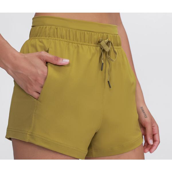 Женщины плюс размер велосипед задействуя Drawstring шортов подряд замыкают накоротко атлетическую активную носку