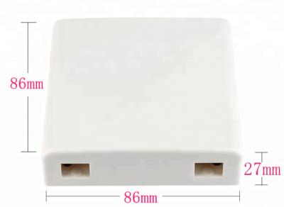 2 Port FTTH Fiber Optic Termination Box Dul LC SC FC ST Connector Type
