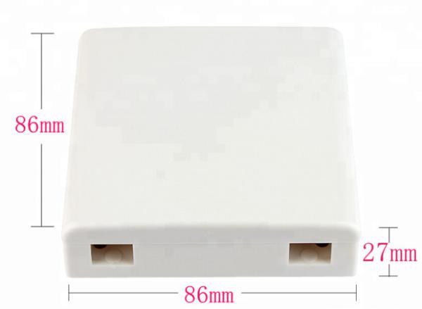 2 Port FTTH Fiber Optic Termination Box Dul LC SC FC ST Connector Type