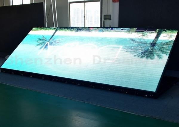 Iron Cabinet Outdoor LED Signs High Resolution 6mm Pixel Pitch With Front Maintenance