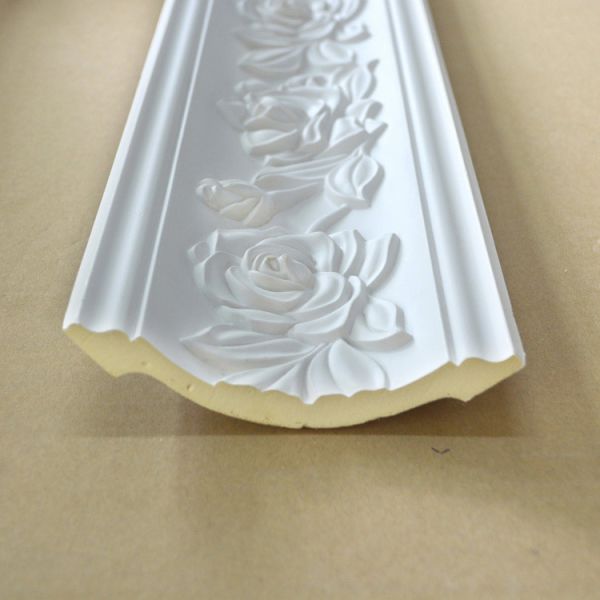 Eco-Friendly Moisture Proof Easy To Install PU Fluted Exterior Moulding for House Redecoration