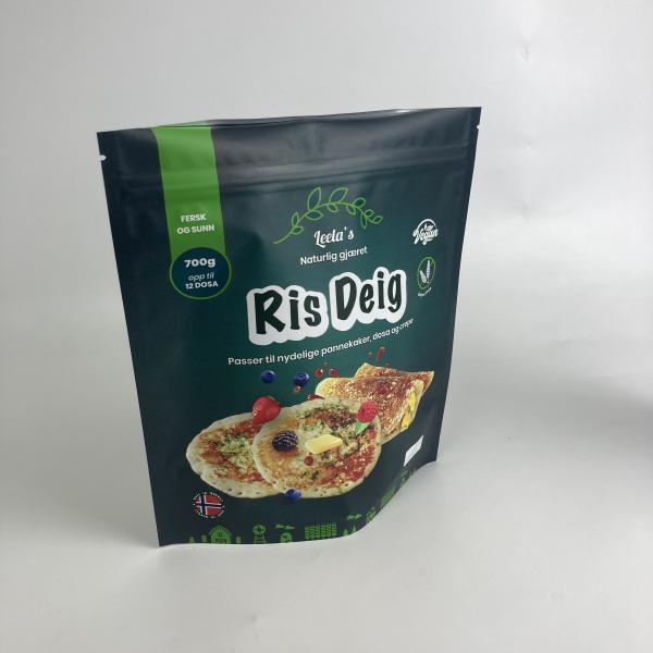 100% Biodegradable Custom Printed Plastic Bags Stand Up Zipper Bags Resealable Food Packaging Bags