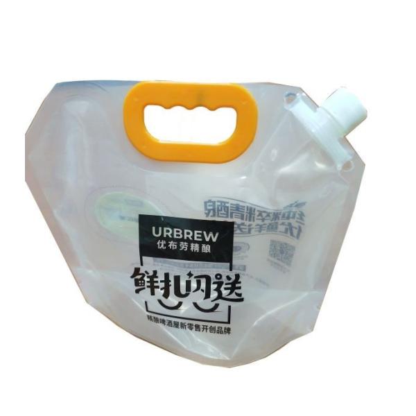 2500ml 5kg Spouted Liquid Stand Up Pouches With Hang Hole Flat Bottom
