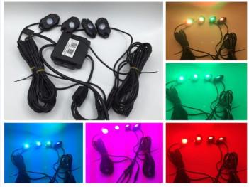 new led rock lights IP68 waterproof mini rock light for cars .off road rgb rock lights