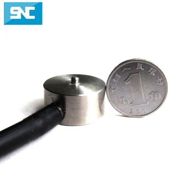 Sensibilité 1.5±0.2 % mv/v Cellule de charge à bouton subminiature 300kg 500kg avec haute sensibilité et théorie du capteur de résistance